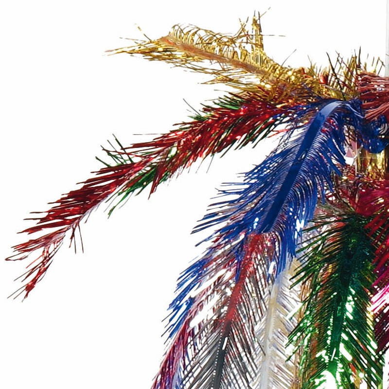 Palmefontaine i snittet multifarvet metalfolie