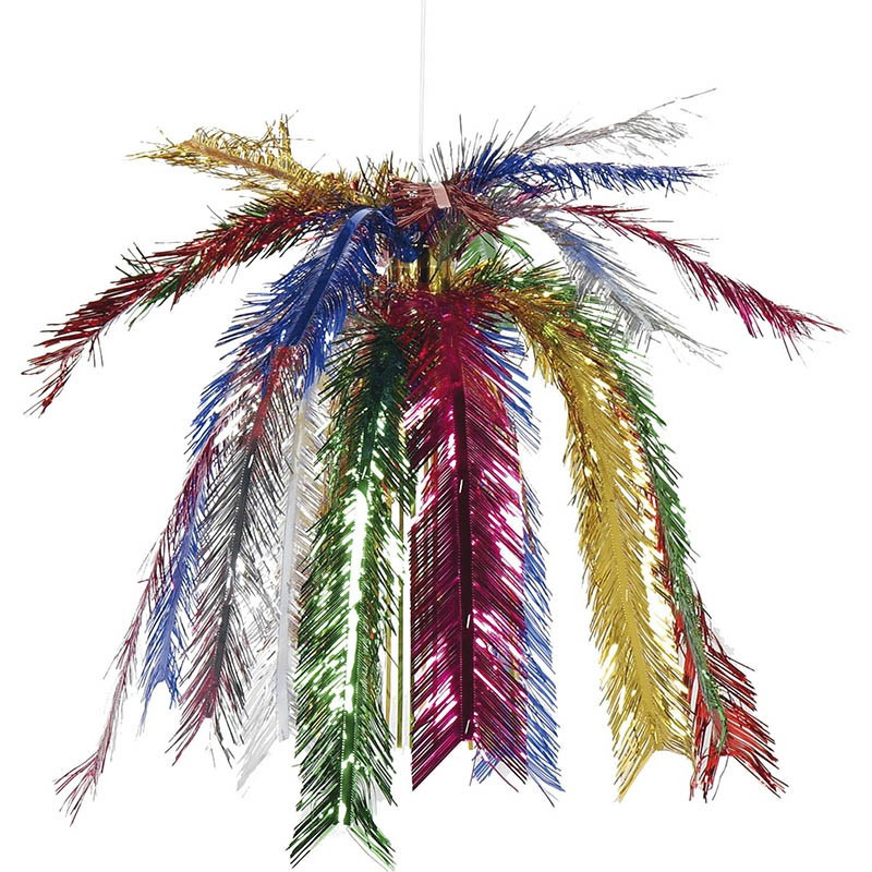 Palmefontaine i snittet multifarvet metalfolie