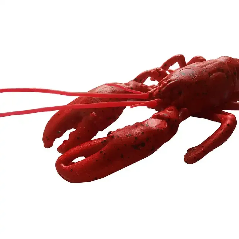 Rød hummer, lille model, til dekoration i butik - fra Brønds