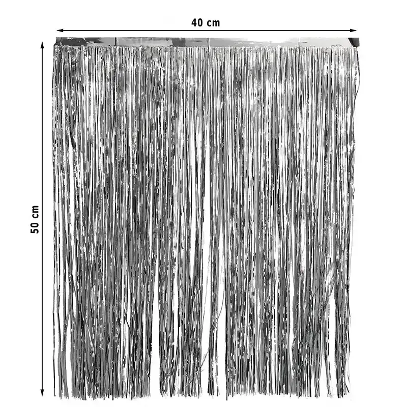 Sølv lametta, julepynt til din butik - hos Brøndsholm