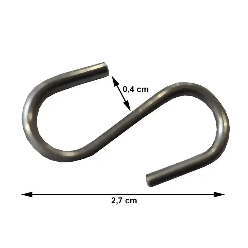 S-kroge, korte blanke - butiksinventar og udstyr fra Brøndsholm