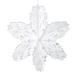 Snöflingor, metallfolie, behandlad med