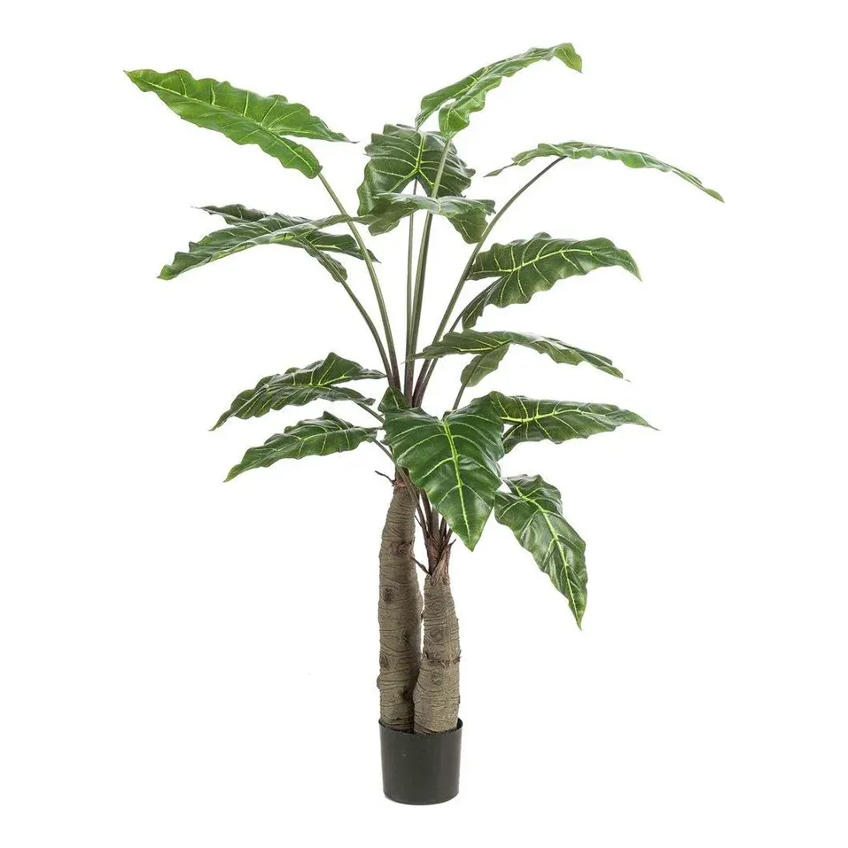 Kunstig alocasia i potte, 150cm, grøn – Brøndsholm