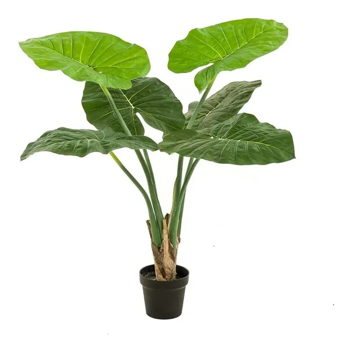 Alocasia i potte, 90cm, kunstig plante – Brøndsholm