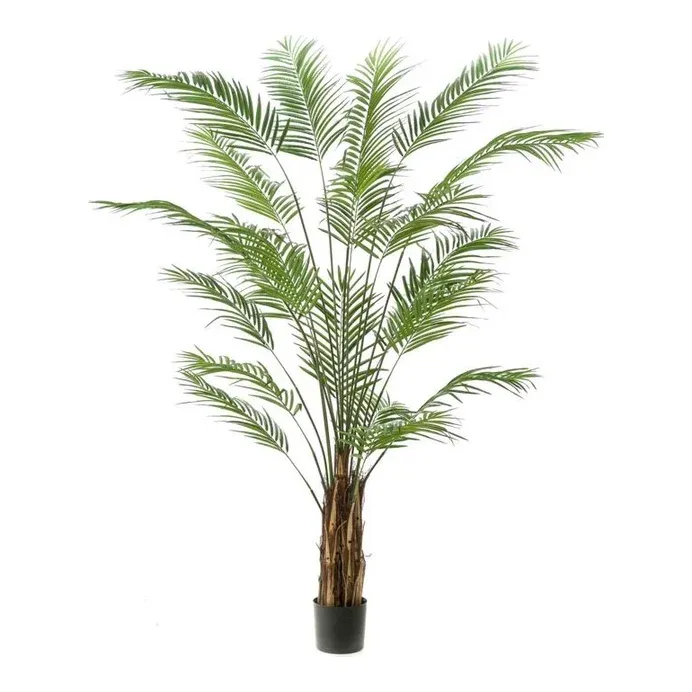 Kunstig areca palme 240cm grøn med 20 stængler - Brøndsholm