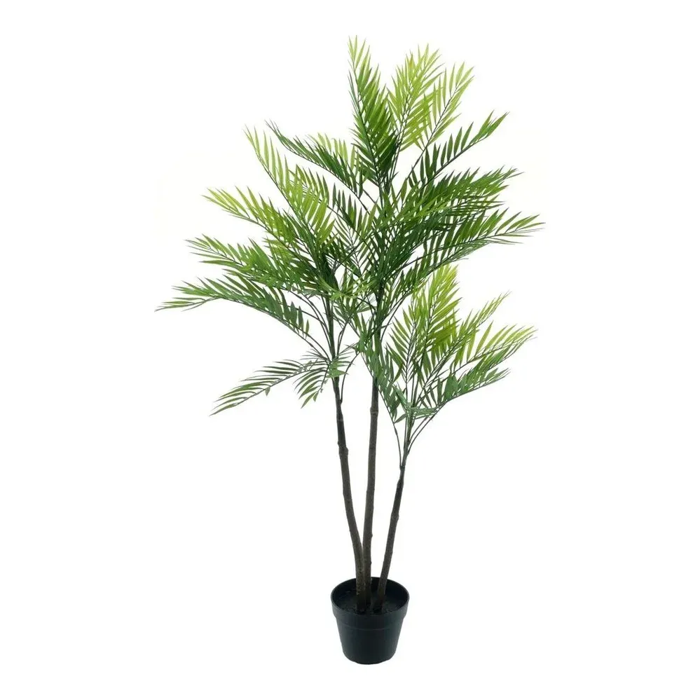 Areca palme i potte, 140cm, grøn, kunstig plante – Brøndsholm