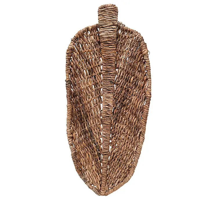 Bakke i flet af bananblad 59cm
