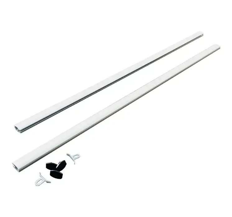 Banner profiler 2-delt af aluminium i sølvfarvet