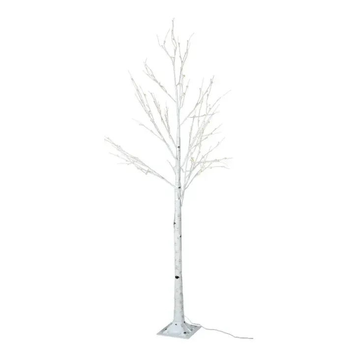 Birketræ med LED, 240cm, kunstig plante – Brøndsholm
