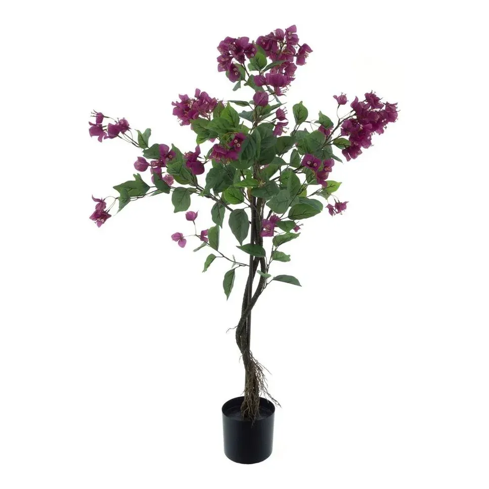 Bougainvillea træ i potte, 120cm, lilla, kunstig plante – Brøndsholm