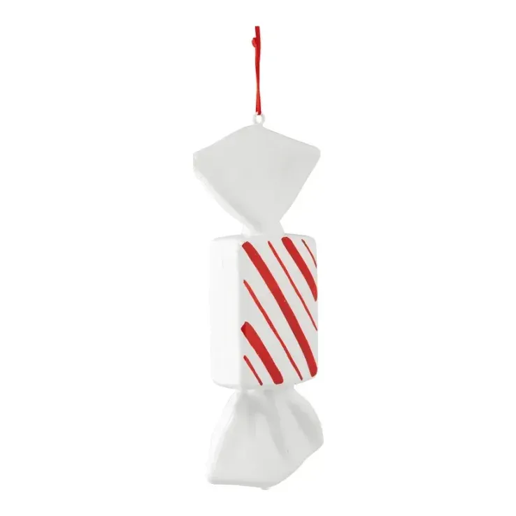 Candy, 40cm, rød/hvid, kunstig slik – Brøndsholm