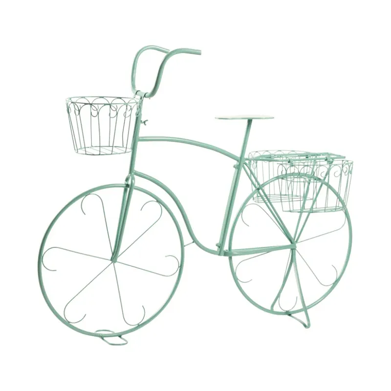 Dekorativ cykel i mint metal, 113x42x85 cm – Brøndsholm