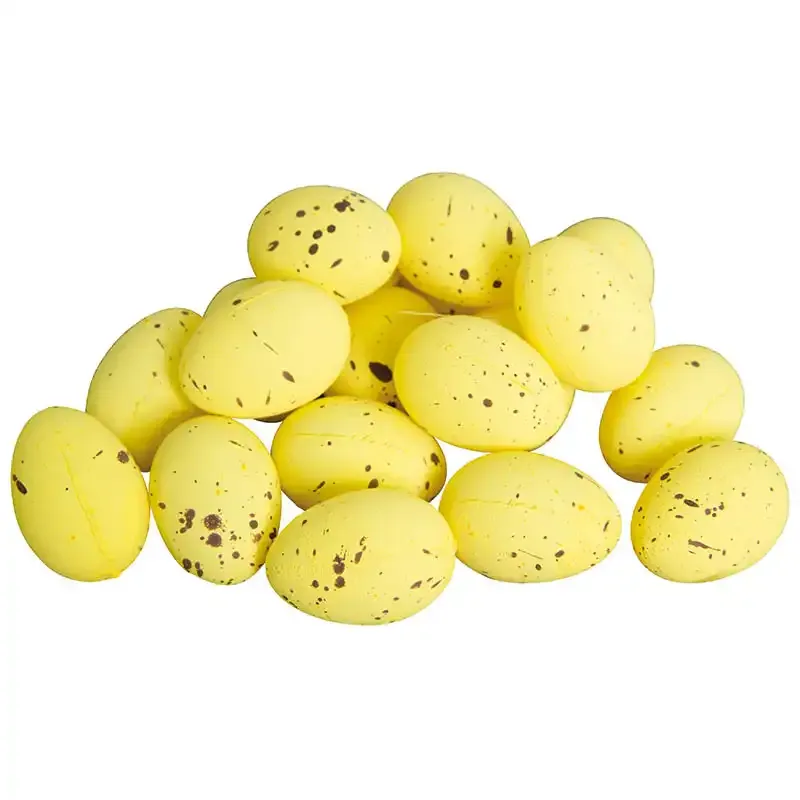 Påskeæg vibe i gul af plast