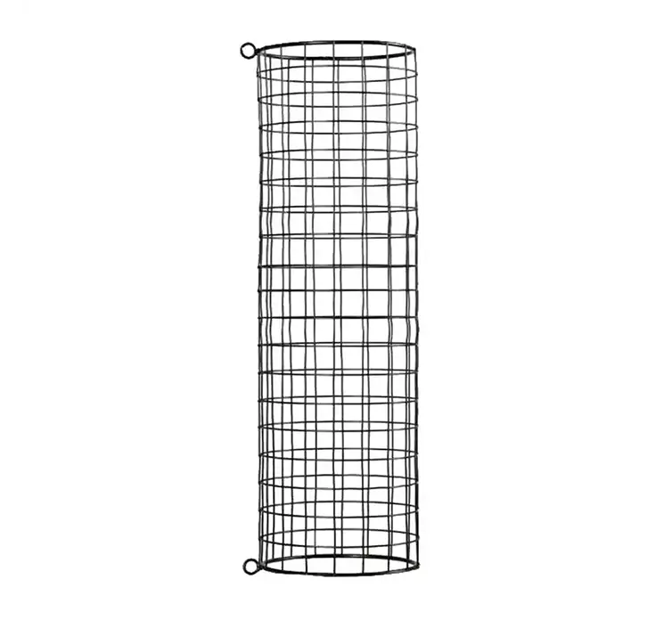 Deko gitter til blomster og planter af metal i sort