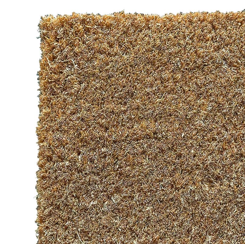 Dørmåtte af kokos med katte motiv closeup