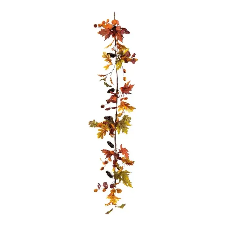 Efterårsguirlande, 150cm, kunstig gran – Brøndsholm