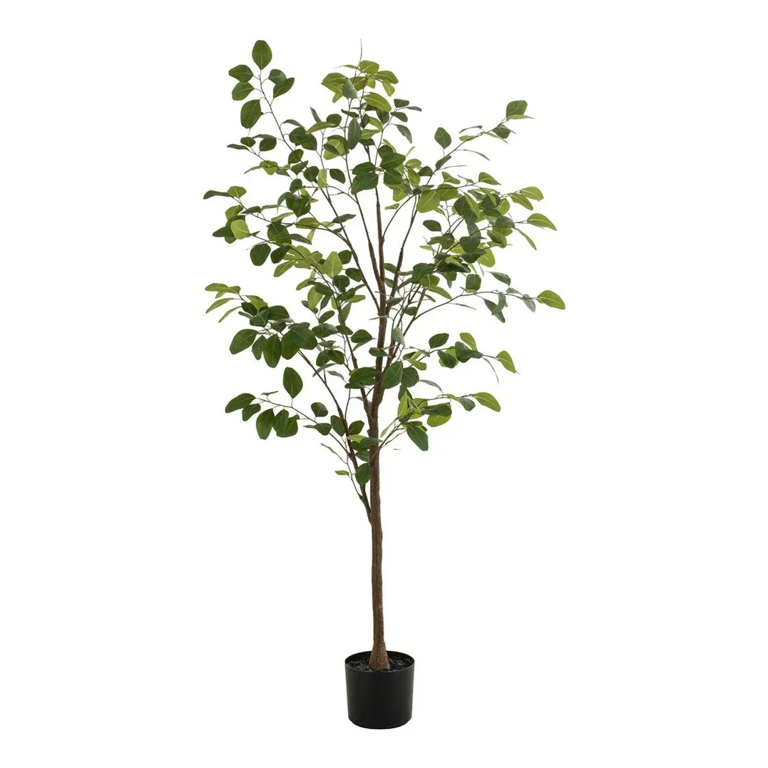 Eukalyptus træ i potte, 170cm, grøn, kunstig plante – Brøndsholm