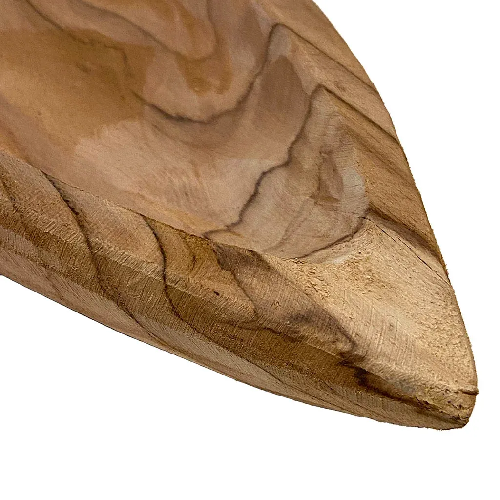 Fad af teak træ FSC 100% certificeret closeup