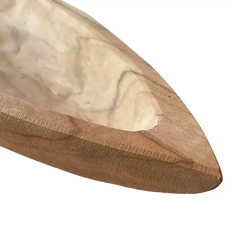 Fad af teak træ FSC 100% certificeret closeup