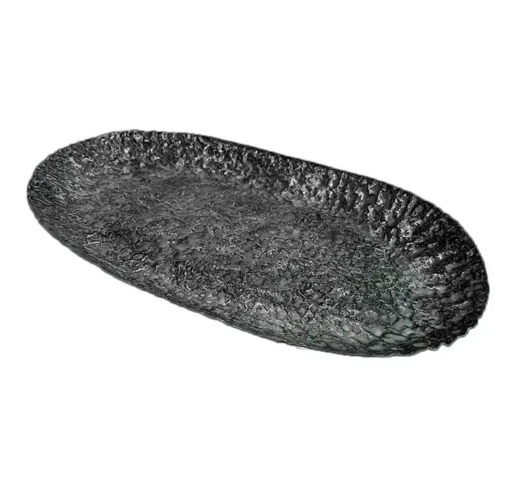 Fad af metal i sølv farvet 29cm