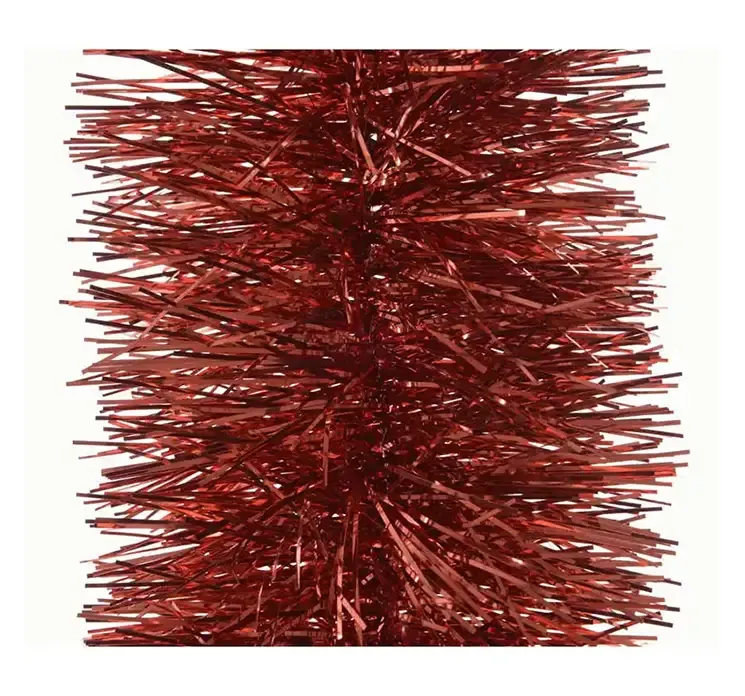 Tinsel guirlande XXl i rød