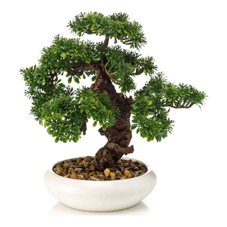 Ficus bonsai, 37cm, kunstig plante – Brøndsholm