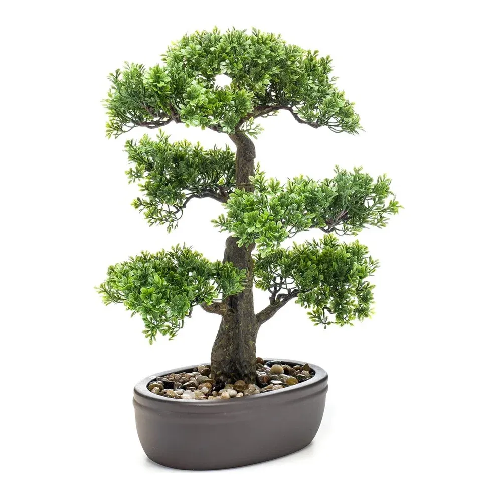 Ficus bonsai, 43cm, kunstig plante – Brøndsholm