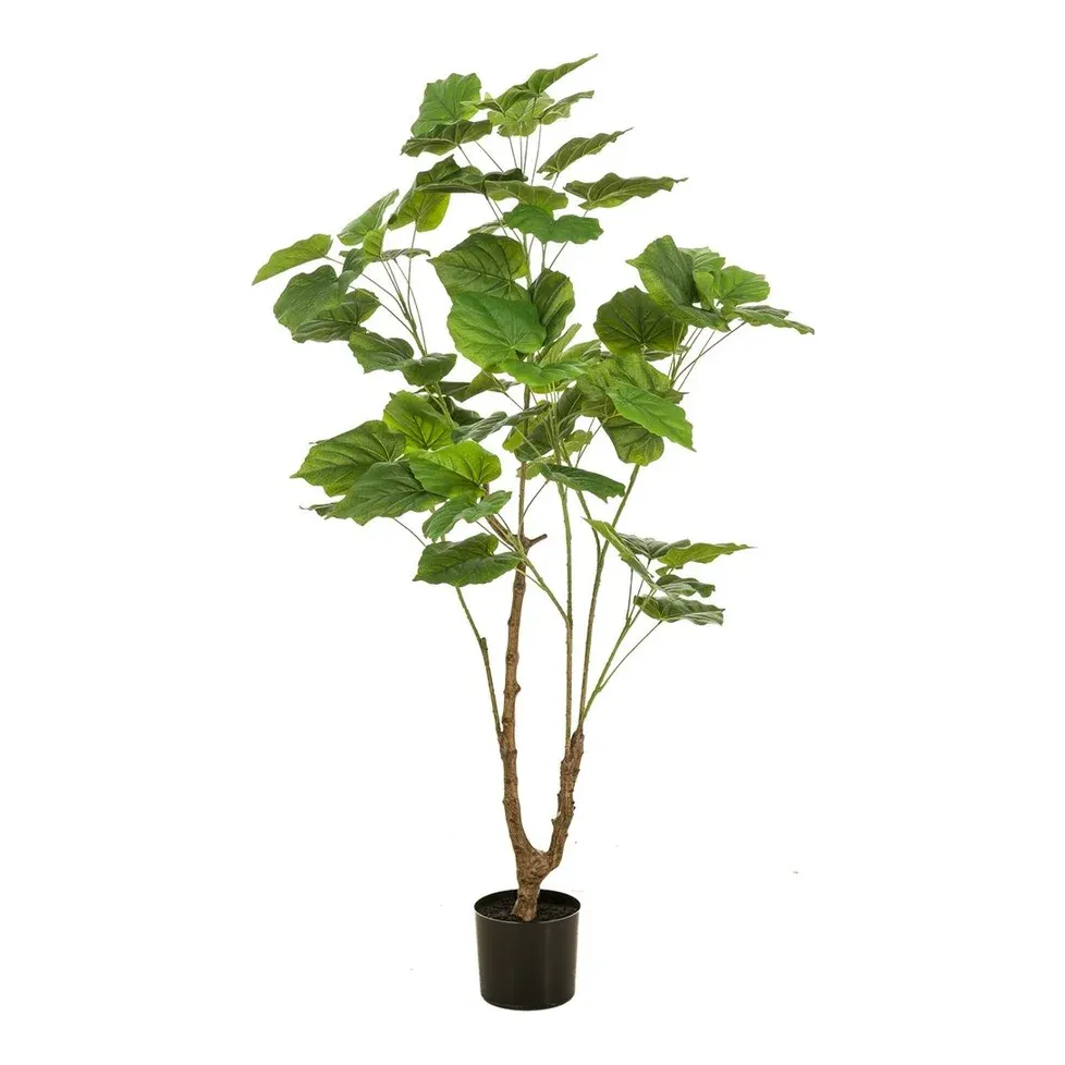 Ficus umbellata træ i potte, 125cm, grønt - kunstig plante – Brøndsholm