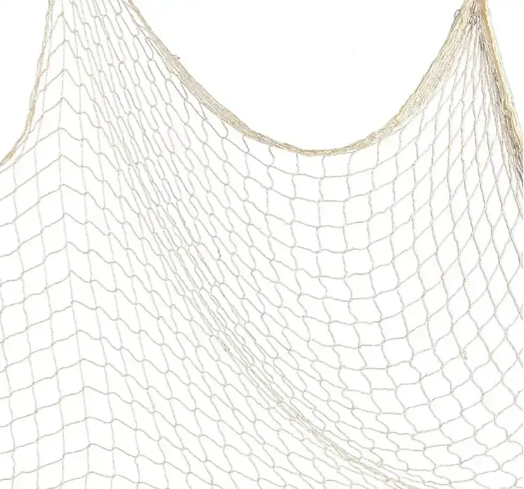 Fiskenet til dekoration i naturlige farver