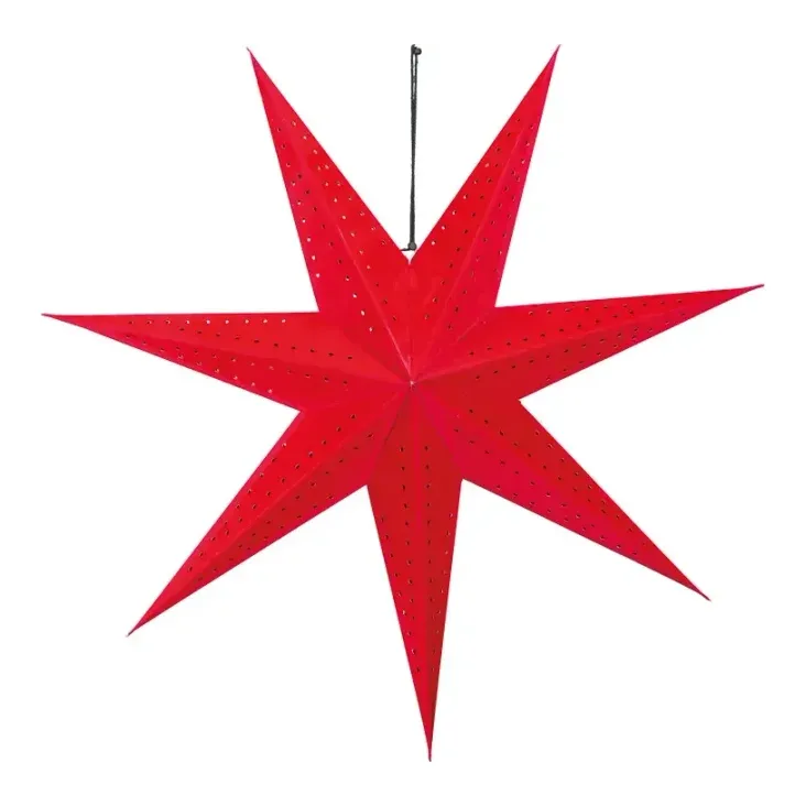 Foldbar stjerne, 60cm, julepynt – Brøndsholm