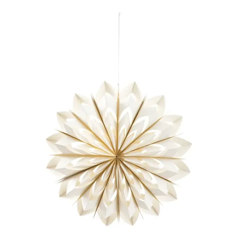 Foldbart snefnug, Ø 40cm, julepynt – Brøndsholm