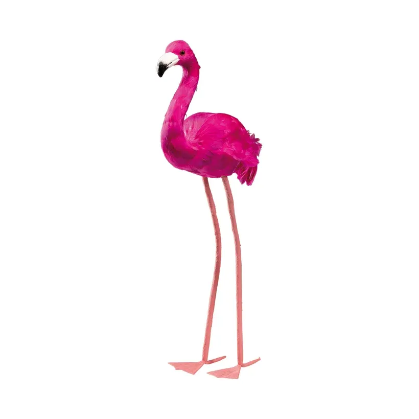 Fugl, 60cm, pink, kunstig fugl - Brøndsholm