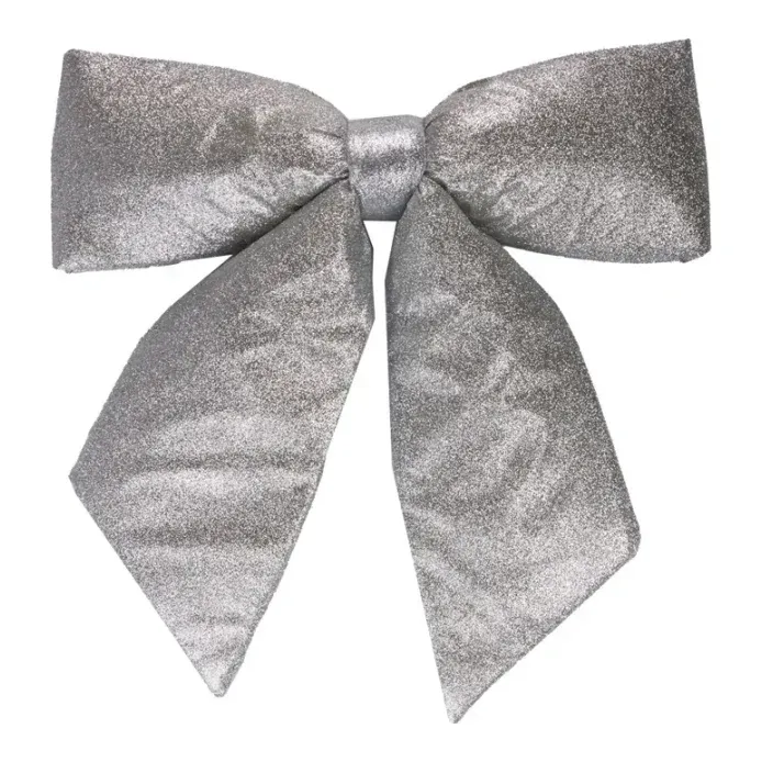 Glitter sløjfe, 40x45cm, julepynt – Brøndsholm