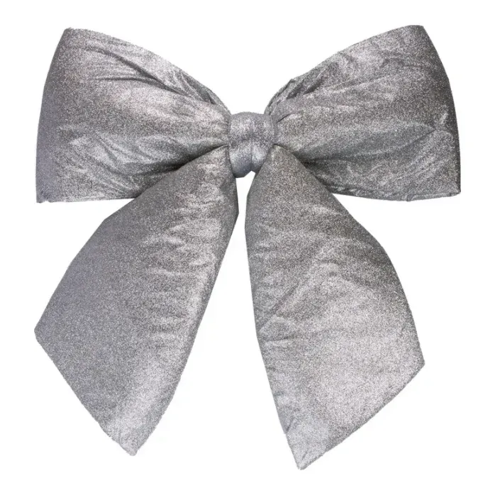 Glitter sløjfe, 60x65cm, julepynt – Brøndsholm