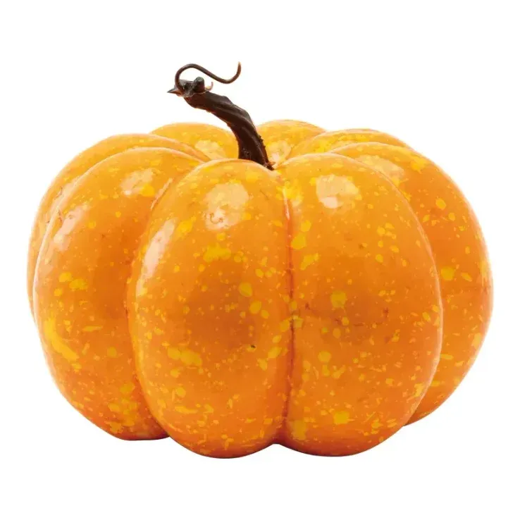Græskar, 17x17x15cm, orange, kunstig mad – Brøndsholm