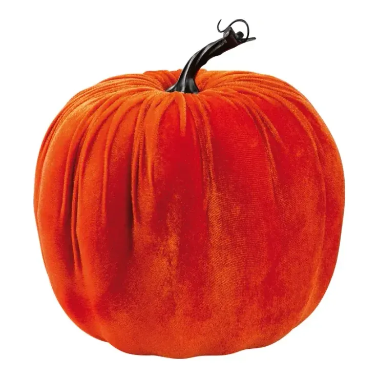 Græskar, 20cm, bordeaux, kunstig frugt – Brøndsholm