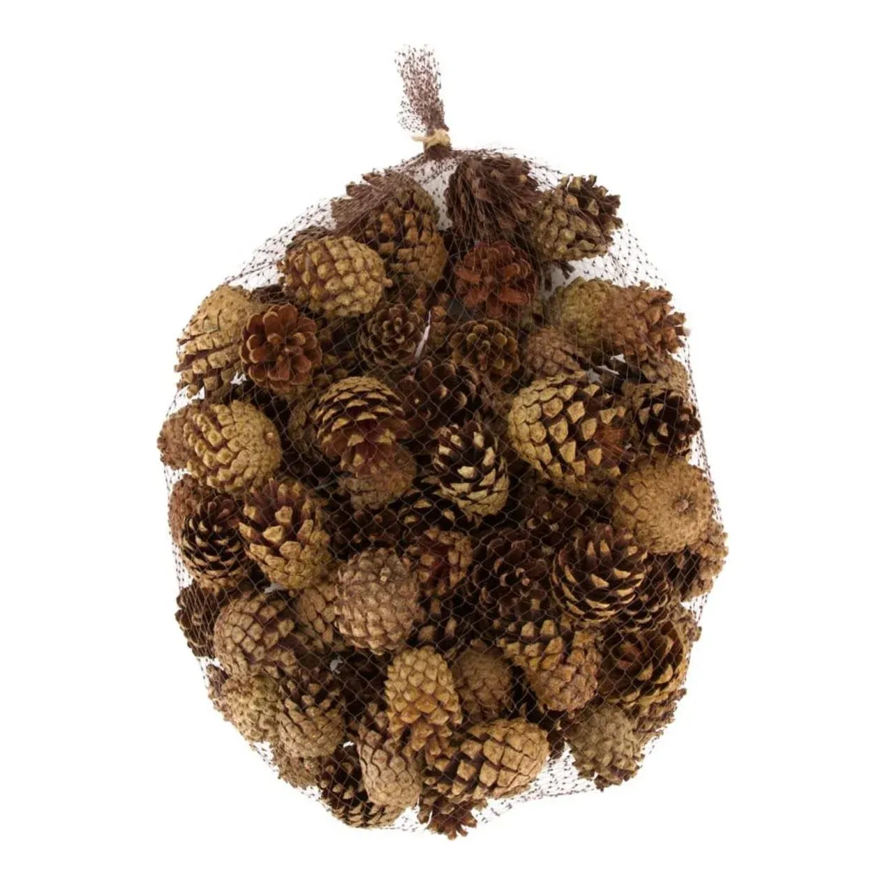 Grankogle silvester 1kg natur ægte kogler i net – Brøndsholm