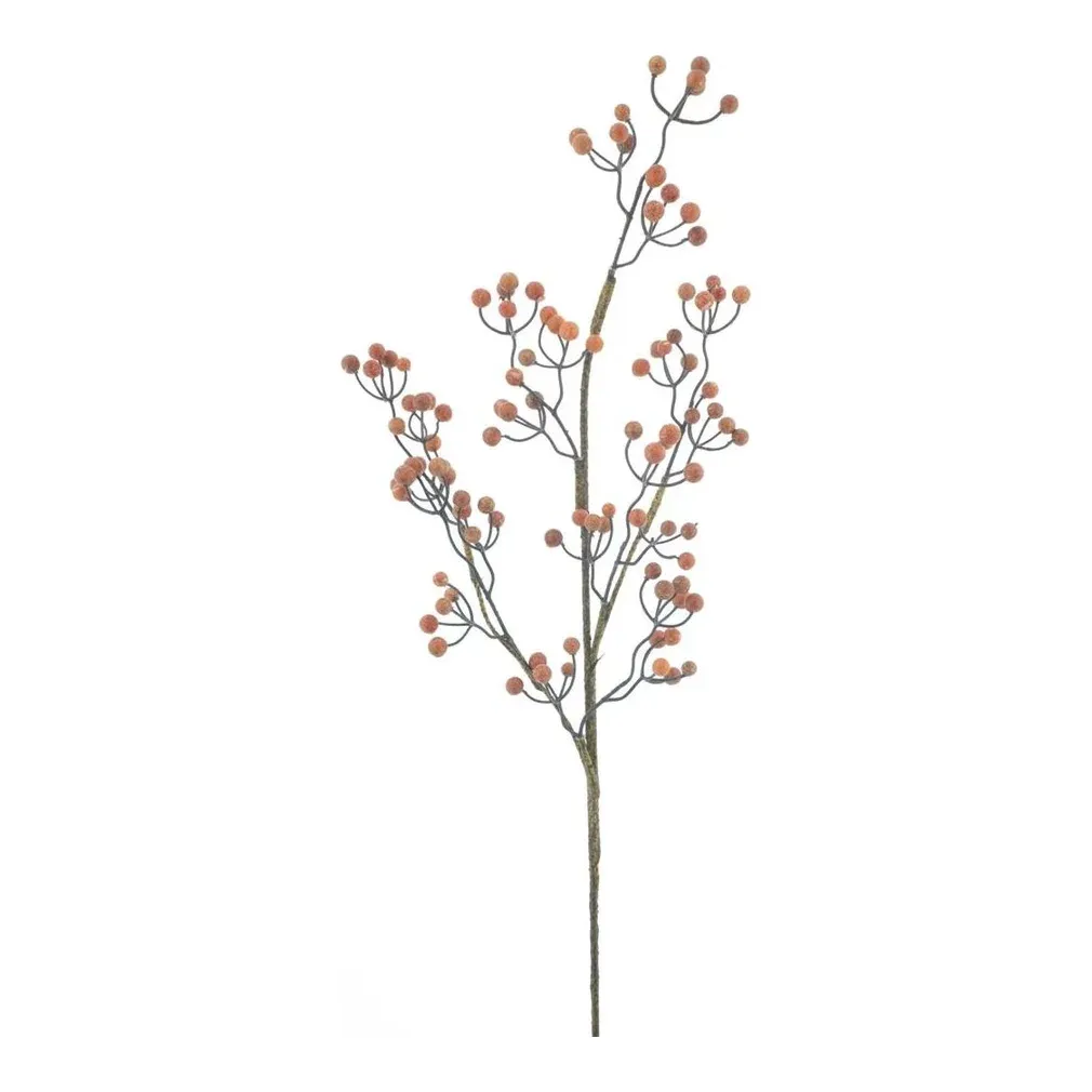 Kunstig gren med røde bær, 76 cm – Brøndsholm