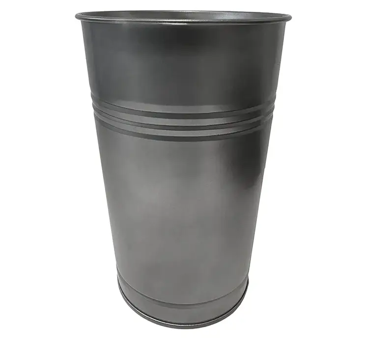 Vase af zink i grå 30cm