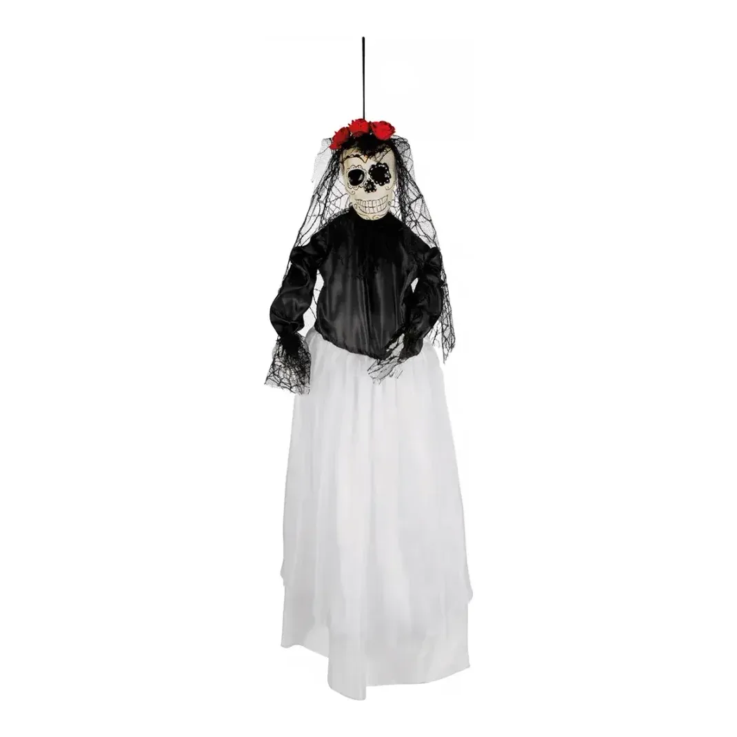 Brude skelet med ophæng kunstig Halloween pynt