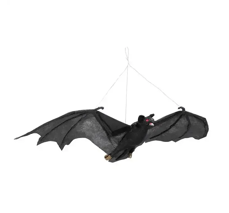 Kunstig flagermus i sort god som pynt til halloween
