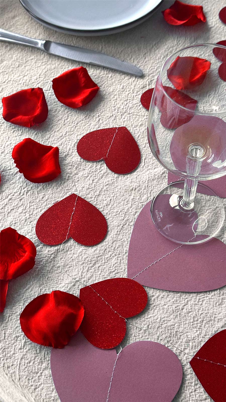 Brøndsholm - papirhjerteranke glimmer