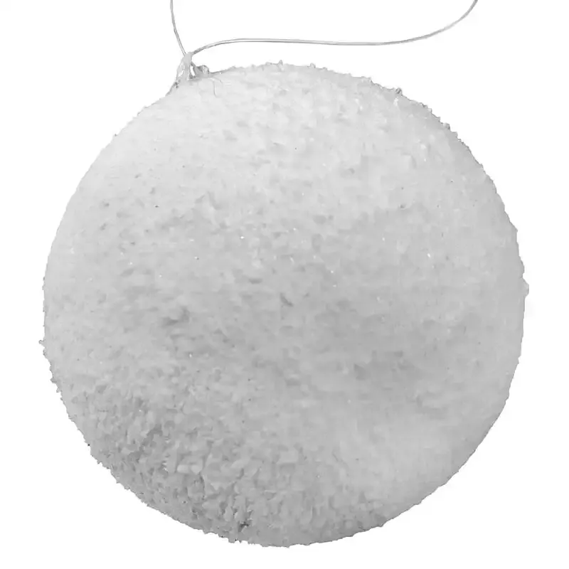 Kunstige hvide snebolde til ophæng, 1 stk.