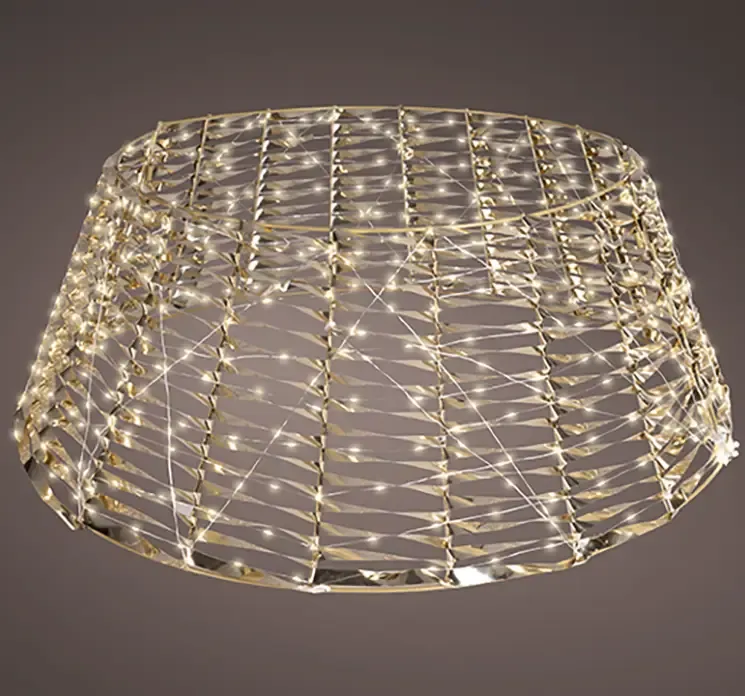 Juletræsfod skjuler med LED lys