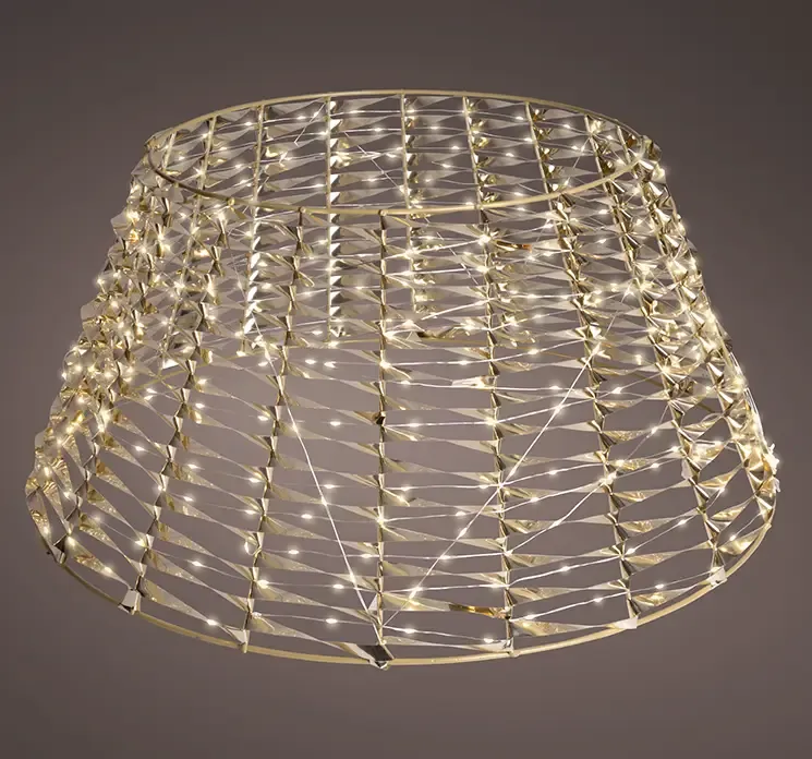 Juletræsfodskjuler med LED lys