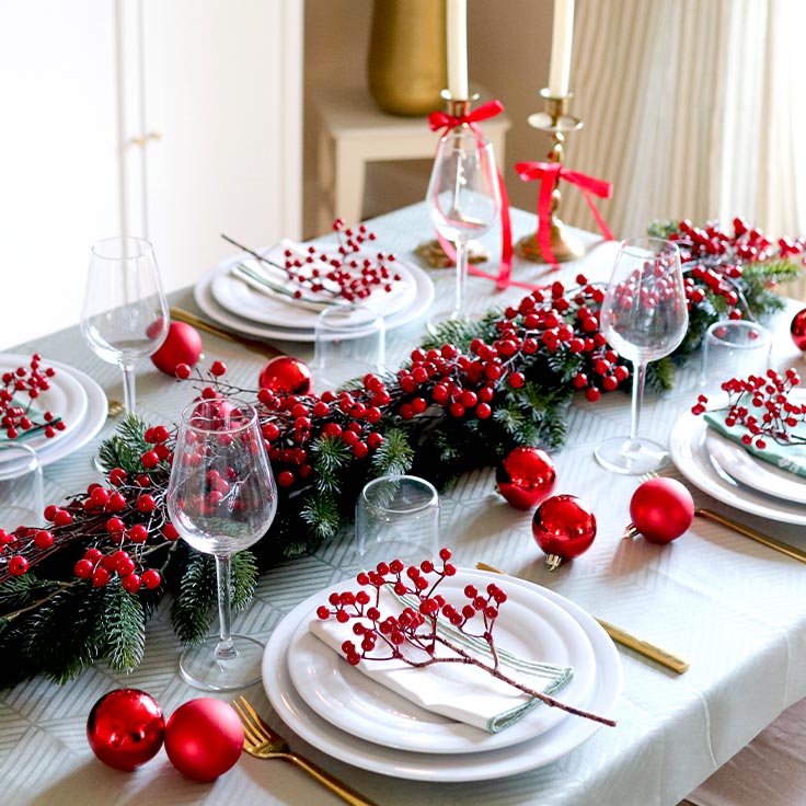 Brøndsholm - ideer til juleborddækning