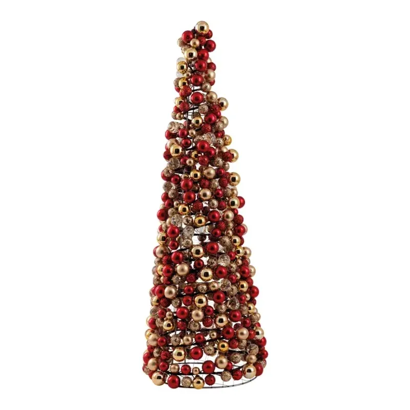 Julekegle med kugler, 70x25cm, julepynt – Brøndsholm