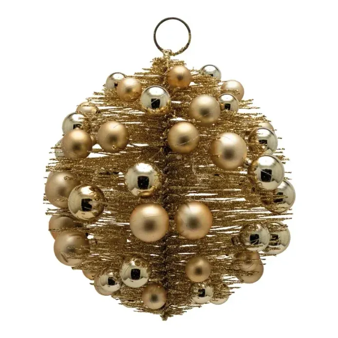 Julekugle, Ø20cm, guld – Brøndsholm