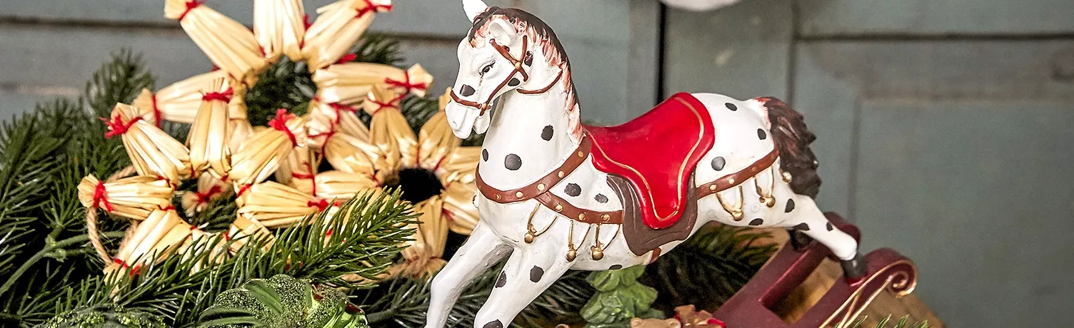 fin gyngehest i dekoration