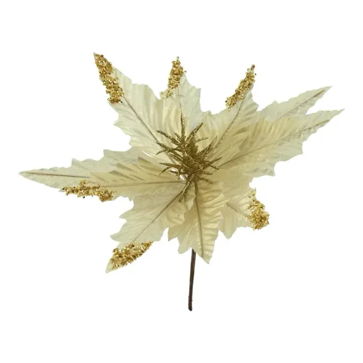 Julestjerne blomsterhoved, Ø31cm, kunstig blomst – Brøndsholm